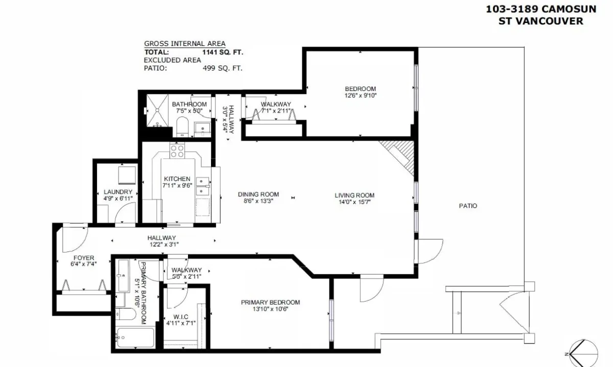 Exterior Rear Photo of 103 3189 Camosun Street, Vancouver, BC