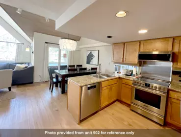 Kitchen Island Photo of 904Wk15 4293 Mountain Square, Whistler, BC