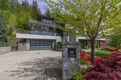 Aerial View of 2948 Burfield Place, West Vancouver, BC