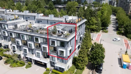 Outdoor Deck Photo of 405 9350 University High Street, Burnaby, BC