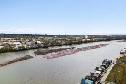 Aerial View of 57 188 Wood Street, New Westminster, BC