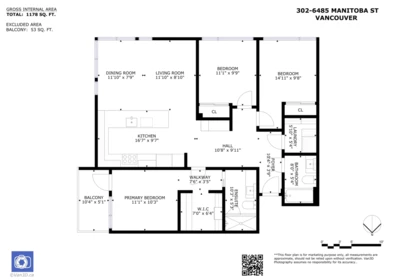 Aerial View of 302 6485 Manitoba Street, Vancouver, BC