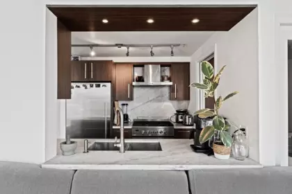 Kitchen Island Photo of 3302 193 Aquarius Mews, Vancouver, BC