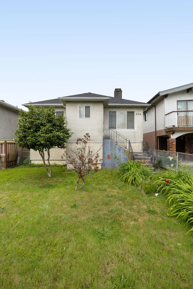 Exterior Rear Photo of 855 Nanaimo Street, Vancouver, BC