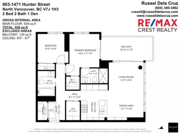 Aerial View of 903 1471 Hunter Street, North Vancouver, BC