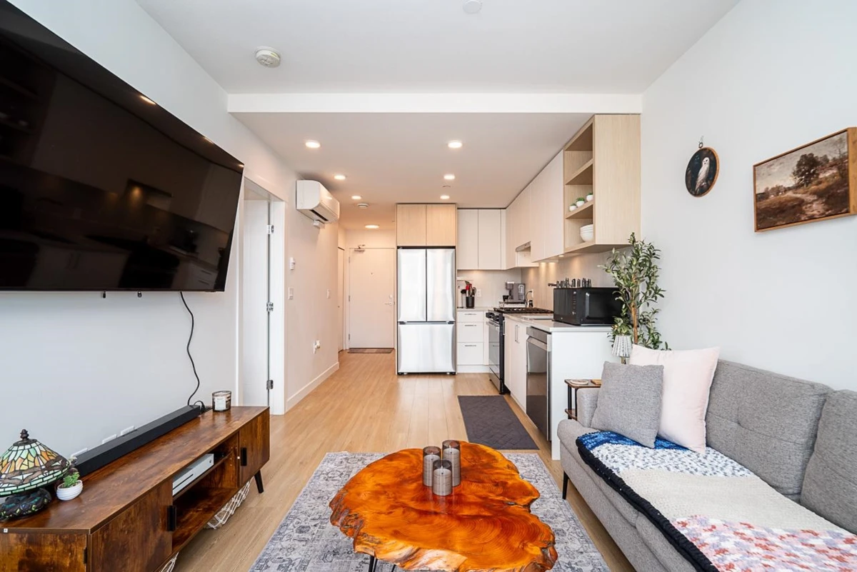 Living Room Photo of 302 723 Grover Avenue, Coquitlam, BC