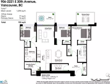 906 2221 E 30th Avenue, Vancouver, BC, Vancouver — Apartment/Condo for sale
