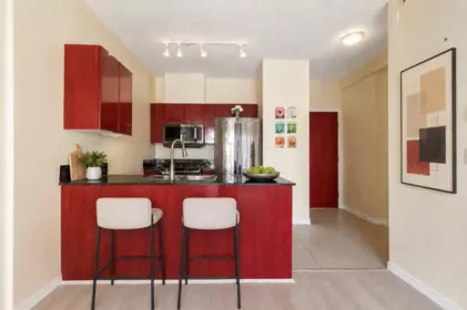 Kitchen Island Photo of 2603 1239 W Georgia Street, Vancouver, BC