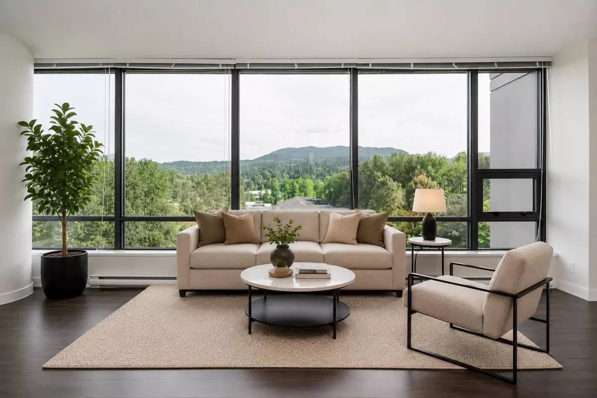 Living Room Photo of 803 301 Capilano Road, Port Moody, BC