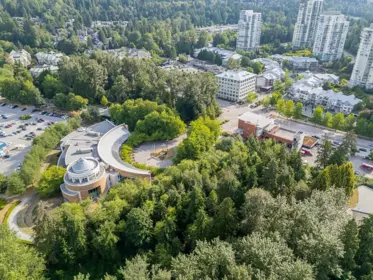 Aerial View of 803 301 Capilano Road, Port Moody, BC