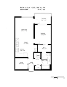 Primary Bedroom Photo of 303 3038 St George Street, Port Moody, BC