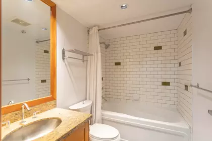 Guest Bathroom Photo of 217 10 Renaissance Square, New Westminster, BC