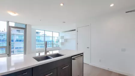 Kitchen Island Photo of 1507 9060 University Crescent, Burnaby, BC