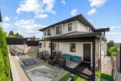 Aerial View of 4479 Carson Street, Burnaby, BC