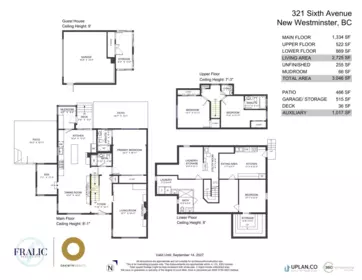 Exterior Rear Photo of 321 Sixth Avenue, New Westminster, BC