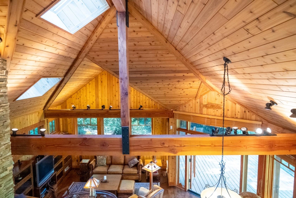 Aerial View of 8807 Ainslie Point Road, Pender Island, BC