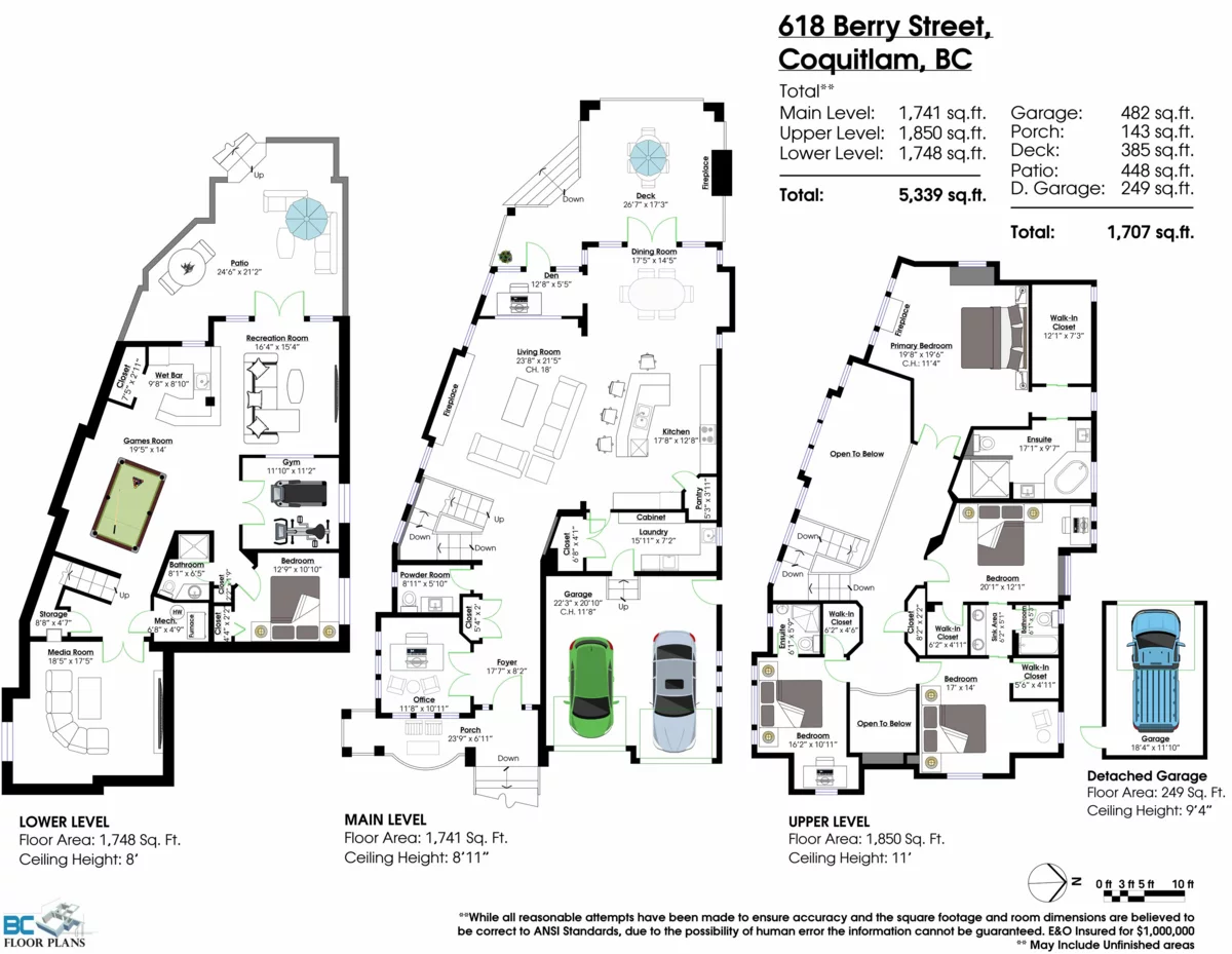 Kitchen Island Photo of 618 Berry Street, Coquitlam, BC