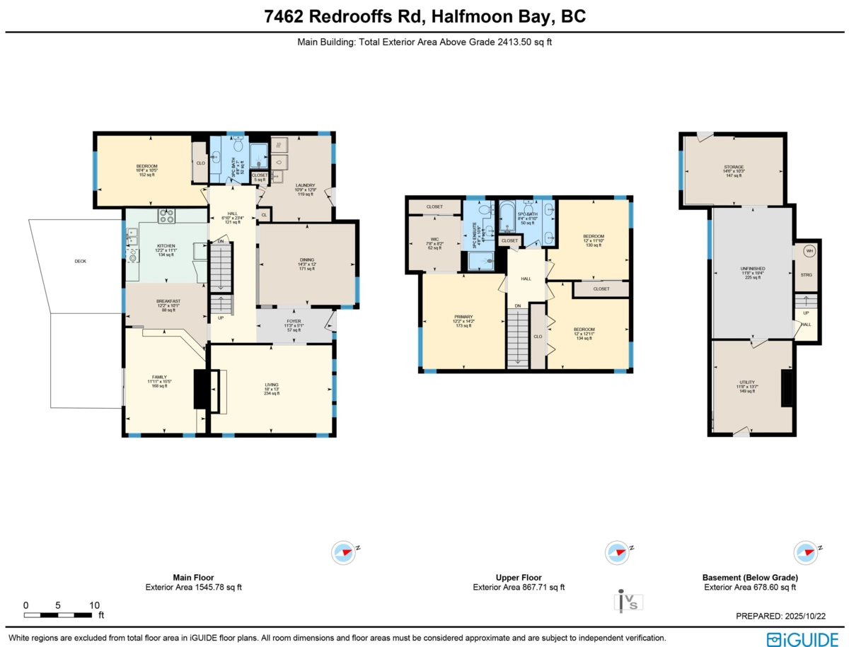 Aerial View of 7462 Redrooffs Road, Halfmoon Bay, BC