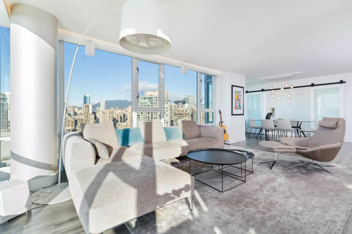 Living Room Photo of 3307 1033 Marinaside Crescent, Vancouver, BC