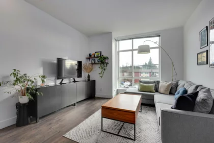 Front exterior of 5 909 Clarke Road, Port Moody, BC