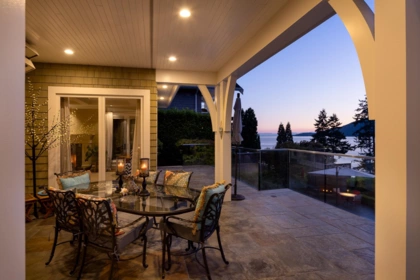 Aerial View of 6154 Gleneagles Drive, West Vancouver, BC