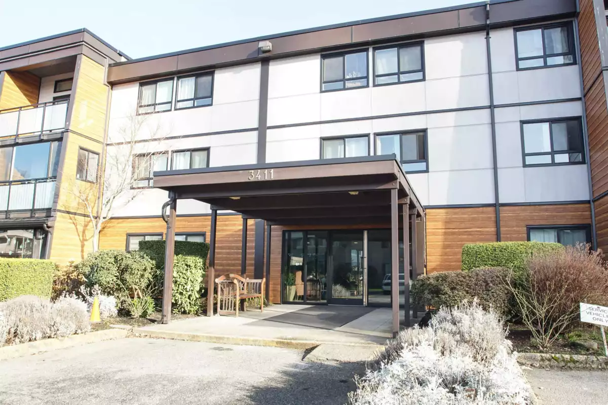 Exterior Rear Photo of 112 3411 Springfield Drive, Richmond, BC