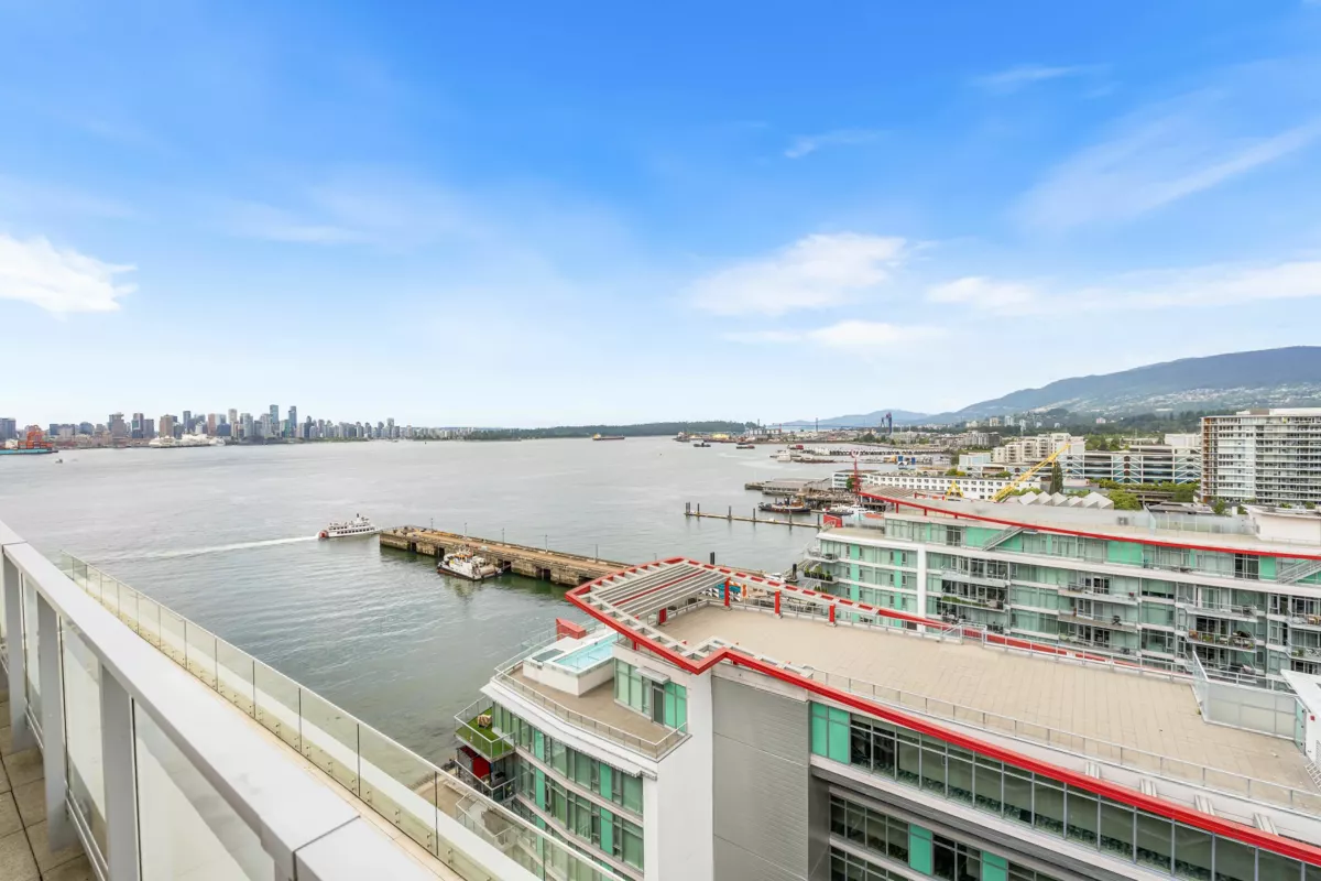 Outdoor Patio Photo of 104 199 Victory Ship Way, North Vancouver, BC