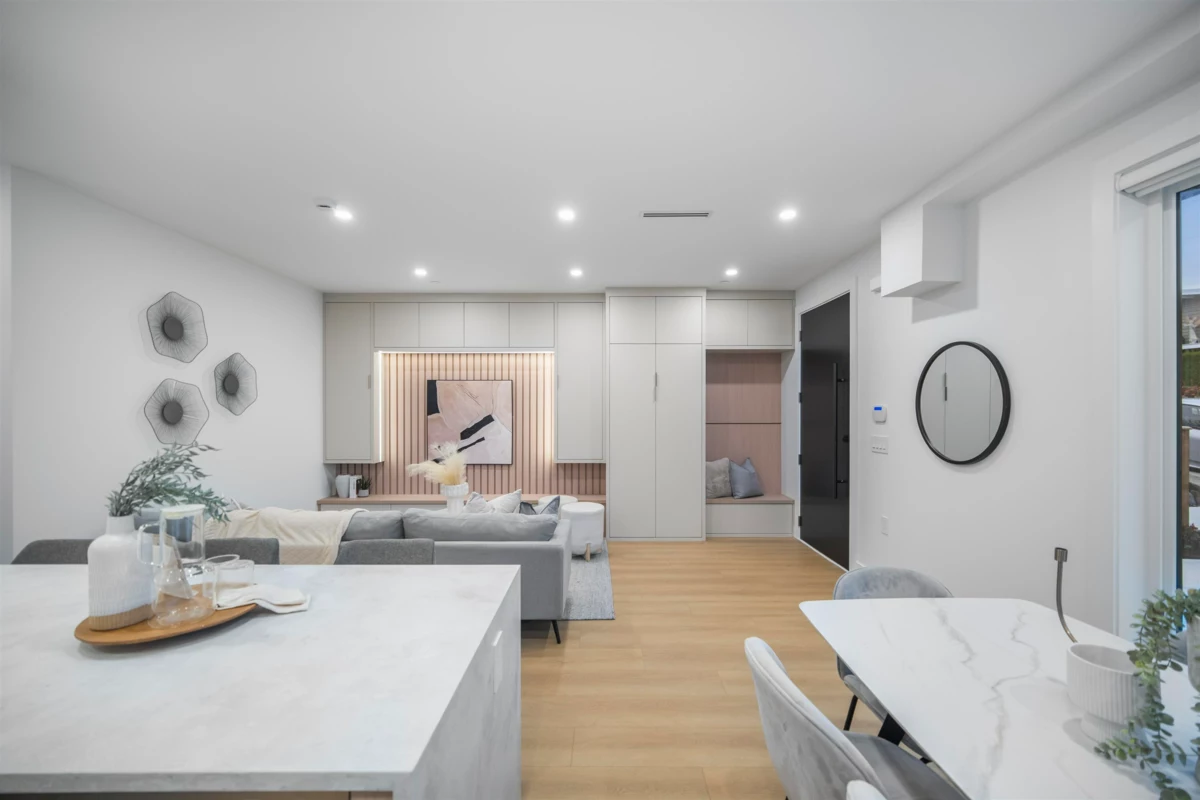 Living Room Photo of 1 3623 Triumph Street, Vancouver, BC