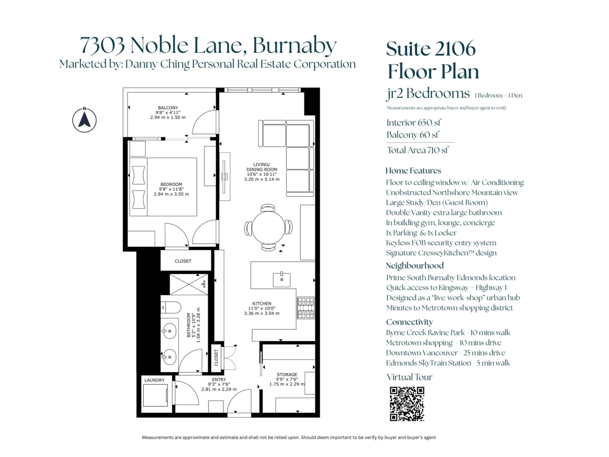 Exterior Rear Photo of 2106 7303 Noble Lane, Burnaby, BC