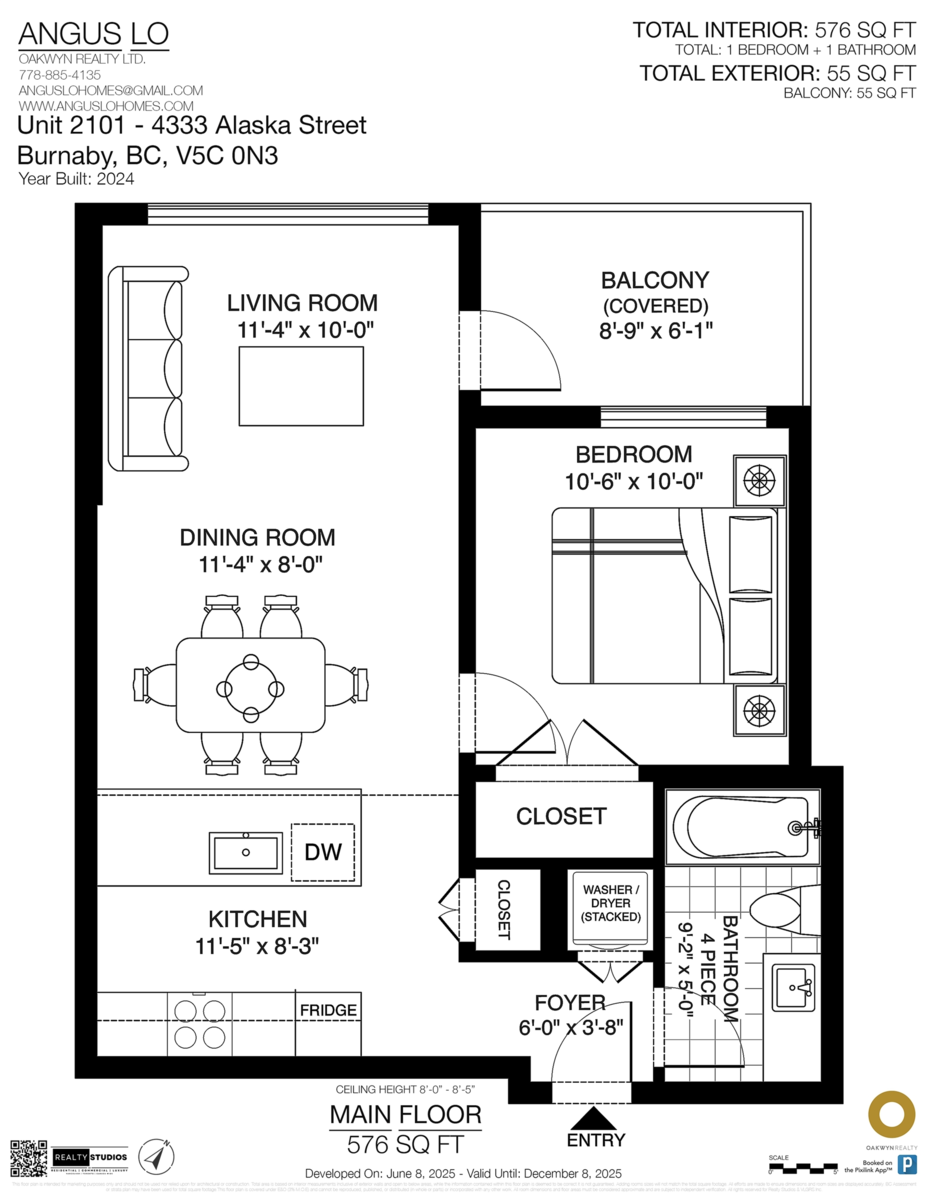 Outdoor Patio Photo of 2101 4433 Alaska Street, Burnaby, BC