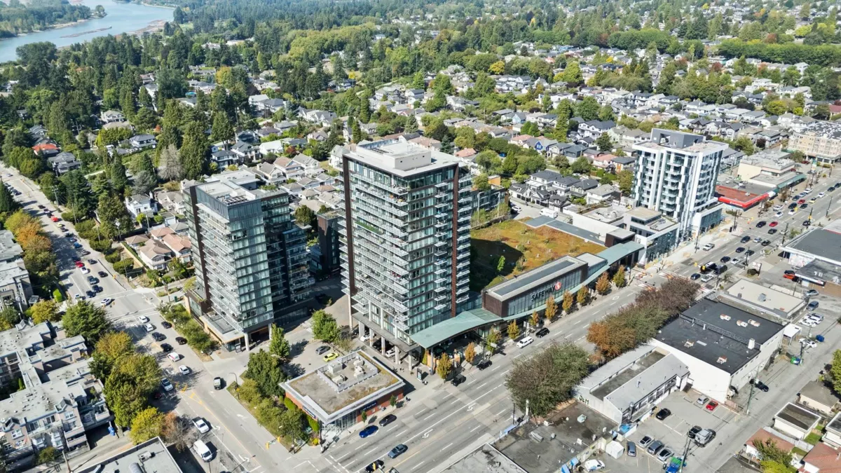 Aerial View of 1808 8555 Granville Street, Vancouver, BC