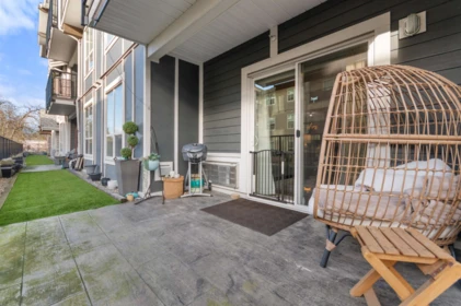 Backyard Photo of 104 45630 Spadina Avenue, Chilliwack, BC