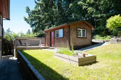 Aerial View of 485 Abbs Road, Gibsons, BC