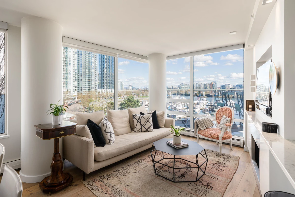 Exterior Rear Photo of 505 1201 Marinaside Crescent, Vancouver, BC