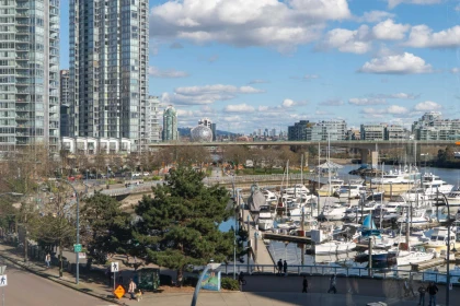 Aerial View of 505 1201 Marinaside Crescent, Vancouver, BC