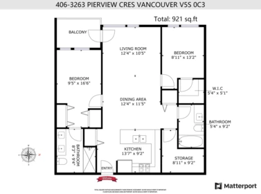 Entry Foyer Photo of 406 3263 Pierview Crescent, Vancouver, BC