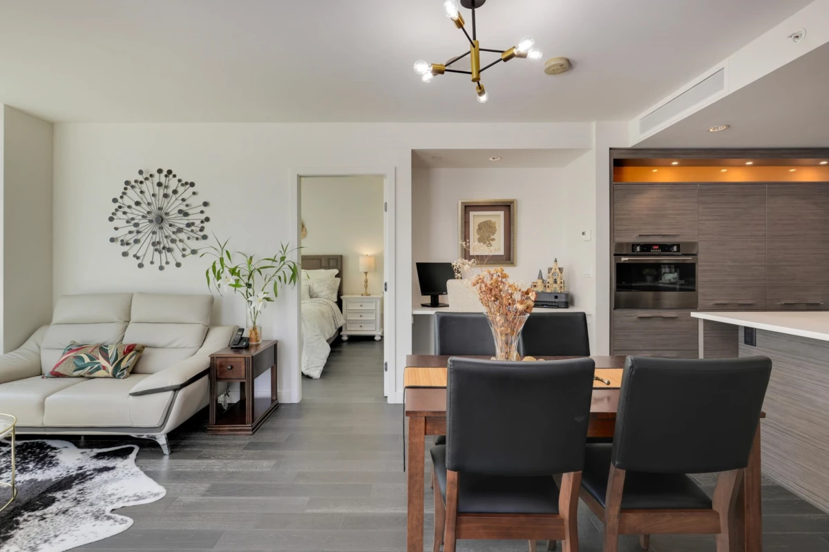 Dining Area Photo of 708 7468 Lansdowne Road, Richmond, BC