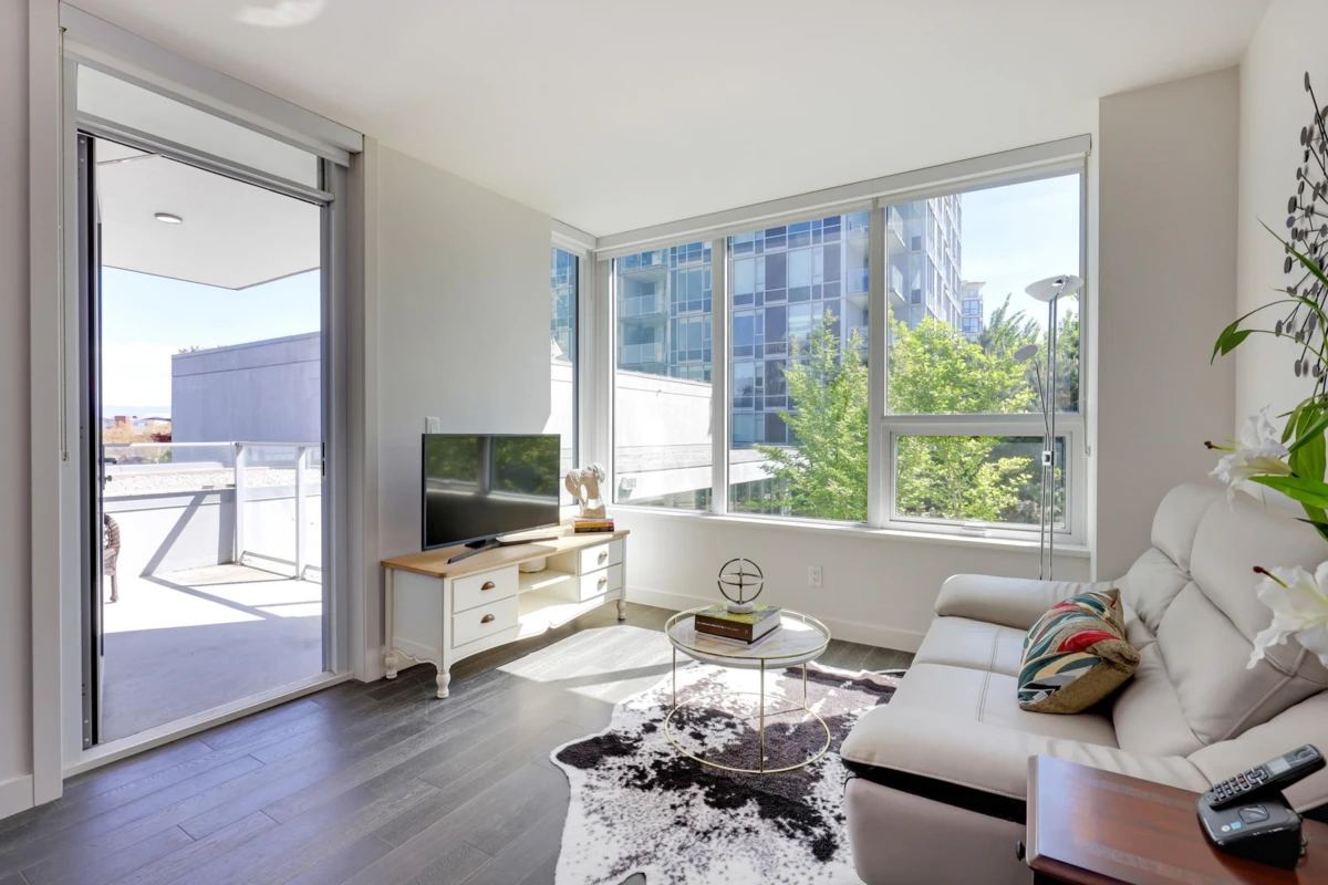 Family Room Photo of 708 7468 Lansdowne Road, Richmond, BC