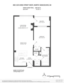 Powder Room Photo of 404 159 W 22nd Street, North Vancouver, BC