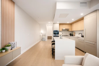 Kitchen Island Photo of 2 128 W Woodstock Avenue, Vancouver, BC