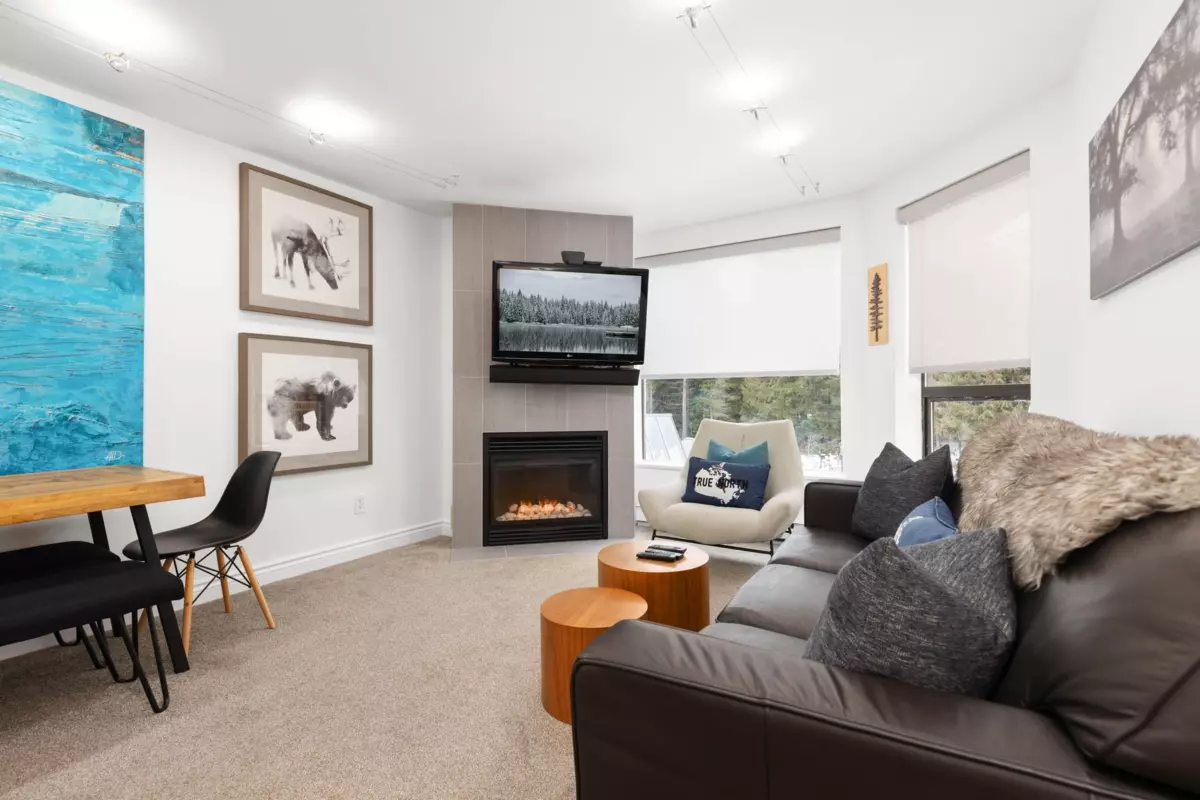 Living Room Photo of 423 4809 Spearhead Drive, Whistler, BC