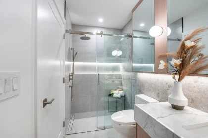Powder Room Photo of 1 5355 Inverness Street, Vancouver, BC