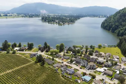 Aerial View of 35023 North Sward Road, Mission, BC