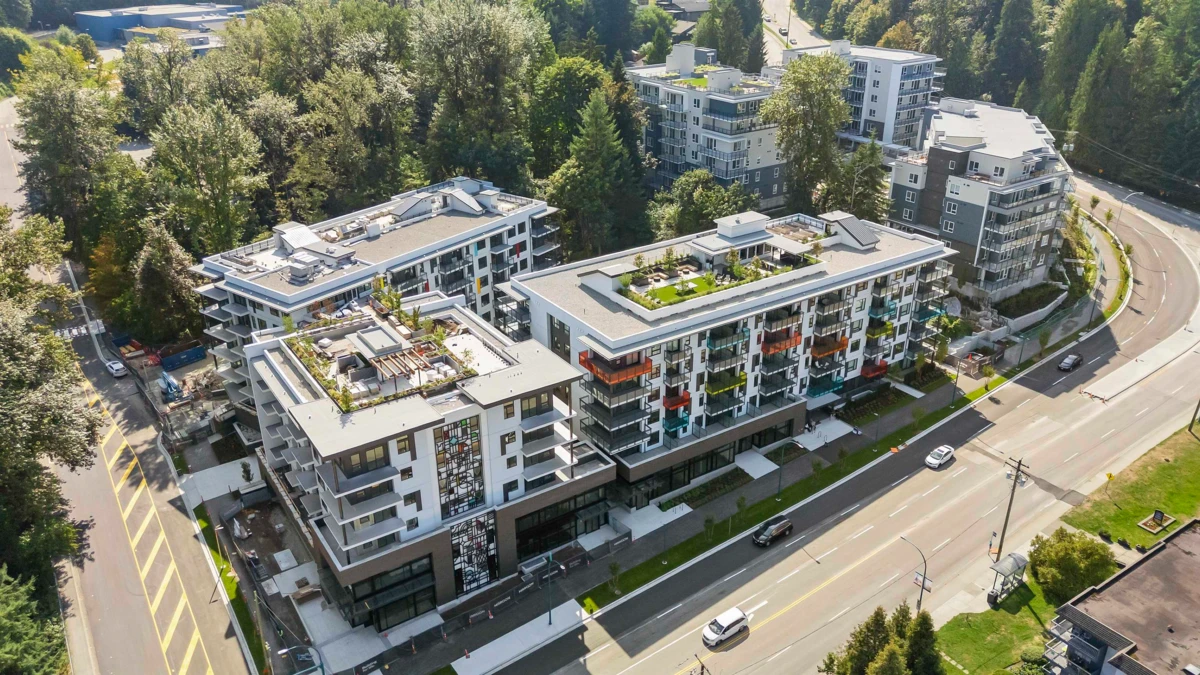 Exterior Rear Photo of 204 2015 St. Johns Street, Port Moody, BC