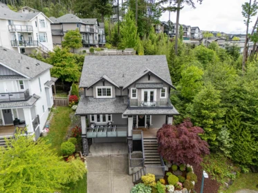 Aerial View of 3565 Highland Drive, Coquitlam, BC