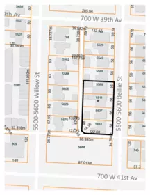 5589 Baillie Street, Vancouver, BC, Vancouver — Land for sale
