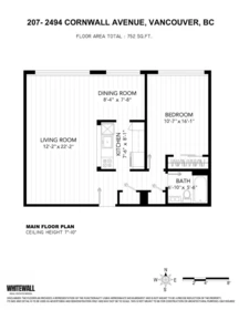 Basement Recreation Room Photo of 207 2494 Cornwall Avenue, Vancouver, BC