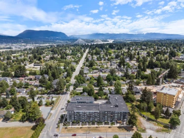 Aerial View of 220 10838 Whalley Boulevard, Surrey, BC