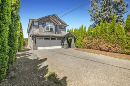 Aerial View of 9487 Coote Street, Chilliwack, BC