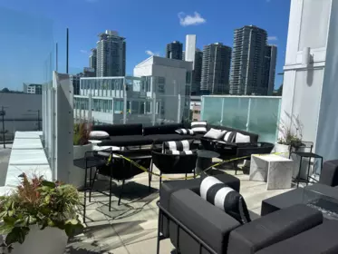 Outdoor Patio Photo of 1704 680 Quayside Drive, New Westminster, BC
